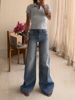 Stradivarius Super Wide Jeans | شلوار جین سوپر واید آبی کلاسیکِ استرادیواریوس - Image 2