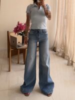 Stradivarius Super Wide Jeans | شلوار جین سوپر واید آبی کلاسیکِ استرادیواریوس - Image 2