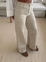Mango | Waisted Seam Front  Wide Leg Jean - Image 3