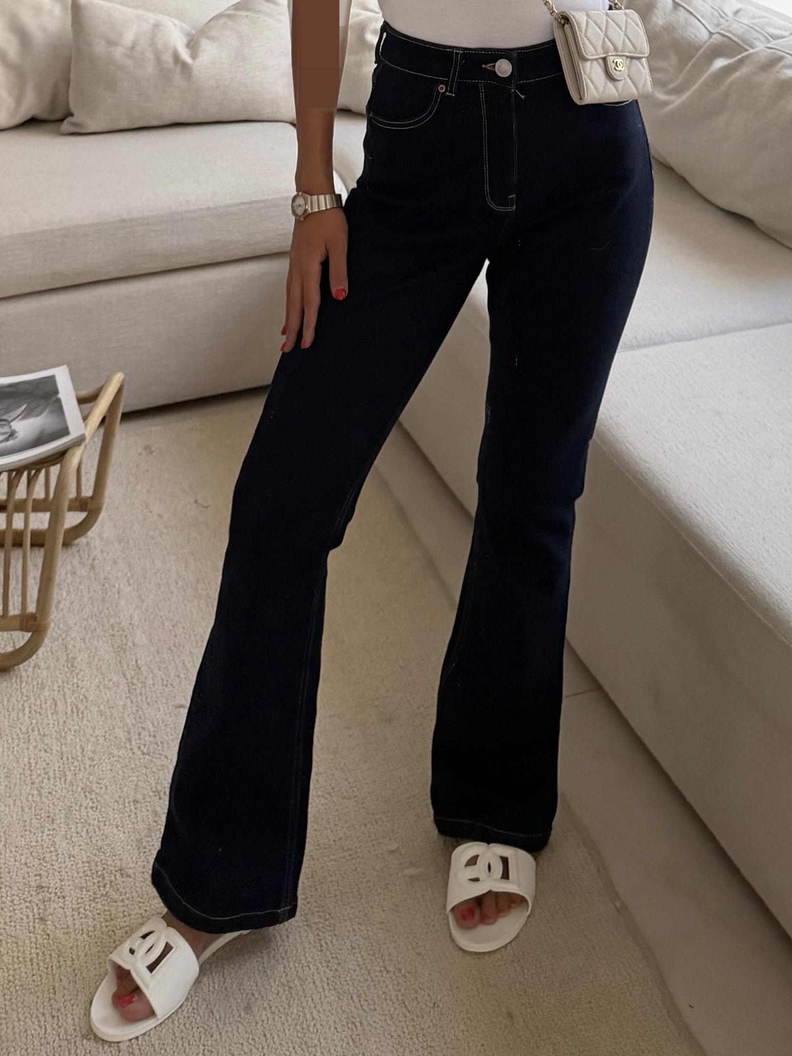 FBFC6754-C3DB-4E49-928E-AED79B98978D شلوار جین منگو Mango Slim Bootcut Jean - Image 1