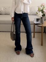 Mango | High Rise Flared Jean-Navy - Image 5