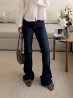 Mango | High Rise Flared Jean-Navy - Image 5