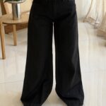 Stradivarius Super Wide Jeans | شلوار جین سوپر واید مشکی استرادیواریوس