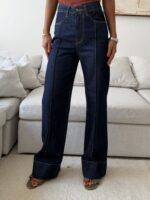 Pullandbear Turn-up wide leg Jean - Image 2