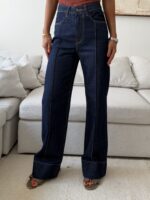Pullandbear Turn-up wide leg Jean - Image 2