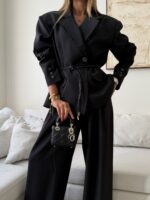 CATTELYA | Raw Edge Blazer-Black - Image 4