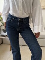 Mango | High Rise Flared Jean-Navy - Image 4