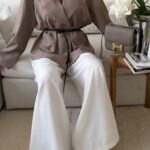 CATTELYA | Raw Edge Blazer-Ston