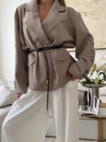 CATTELYA | Raw Edge Blazer-Ston - Image 3