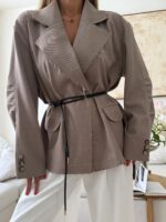 CATTELYA | Raw Edge Blazer-Ston - Image 4
