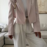 CATTLEYA | Crop Blazer Pastel pink