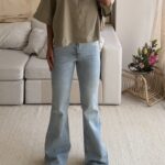 شلوار جین H&M Flared Jean -Ibiza