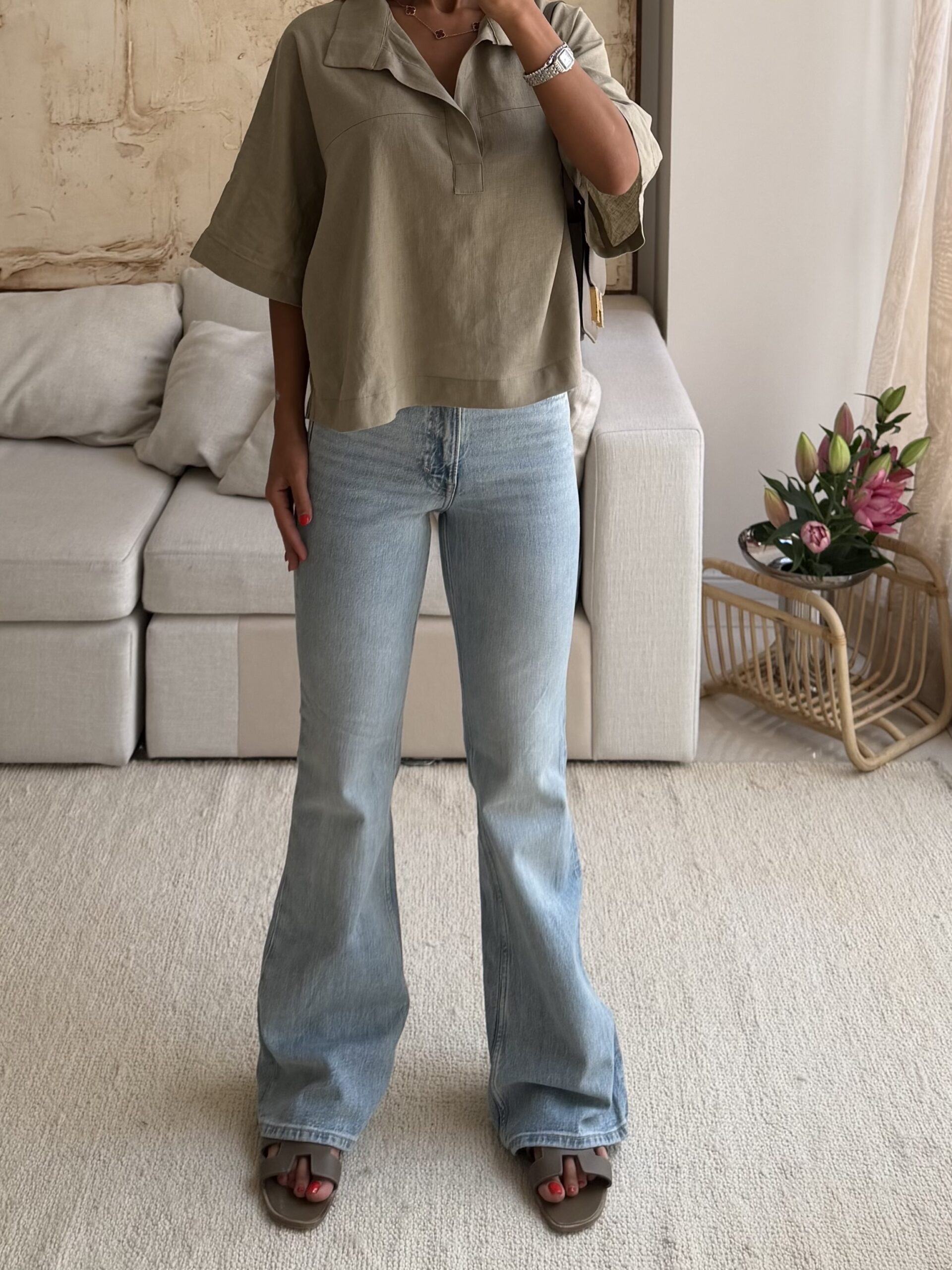 IMG_4959 شلوار جین H&M Flared Jean -Ibiza - Image 1