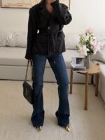 CATTELYA | Raw Edge Blazer-Black - Image 2
