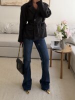 CATTELYA | Raw Edge Blazer-Black - Image 2