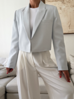CATTLEYA | Crop Blazer Pastel Blue - Image 3