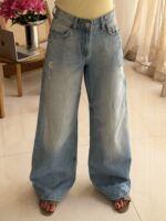 FB Sister Washed Wide Jeans | شلوار جین واید آبی شسته اف‌بی سیستر - Image 2