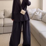CATTELYA | Peri Silk Blazer-Navy