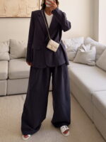 CATTELYA | Peri Silk Blazer-Navy