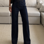 Pullandbear Turn-up wide leg Jean