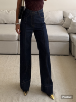 Pullandbear Turn-up wide leg Jean
