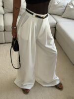 CATTLEYA Wide Leg Pants | Off -white - Image 3