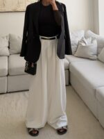 CATTLEYA Wide Leg Pants | Off -white - Image 5