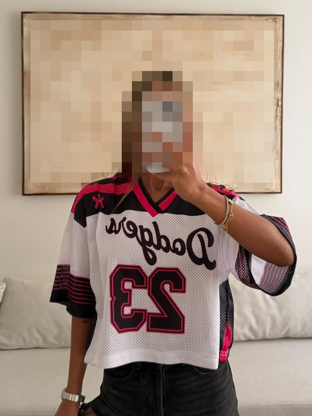 maram11 Neon Script | Mesh Jersey - Image 1