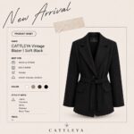 CATTLEYA Vintage Blazer | Soft Black