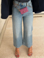 H&M Light Wide Jeans | جین واید لگ آبی روشن - Image 3