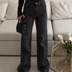 شلوار جین H&M Wide Leg London Smoke