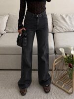 شلوار جین H&M Wide Leg London Smoke
