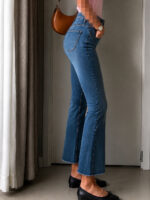 جین زارا | Zara Cropped Flare Medium Blue - Image 2