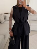 CATTLEYA | The Edit Vest Black - Image 2