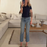 جین زارا | Zara Cropped Flare JeanNurdic Blue