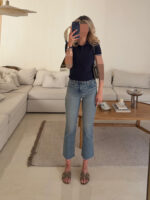 جین زارا | Zara Cropped Flare JeanNurdic Blue