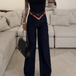 Denimer Wide Leg Jean | Navy