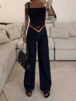 Denimer Wide Leg Jean | Navy
