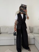 CATTLEYA | The Edit Vest Black - Image 4