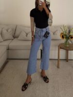 KIABI | High-Waist Straight-Leg Jeans - تصویر 5