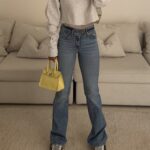 pullandbear-High-Waist Flare- jean-Ibiza