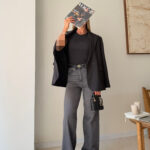 جین زارا | High Rise Wide leg Repped Jean
