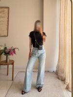 شلوار جین Pullandbear | Wid Leg Jean - Milan Light - Image 5