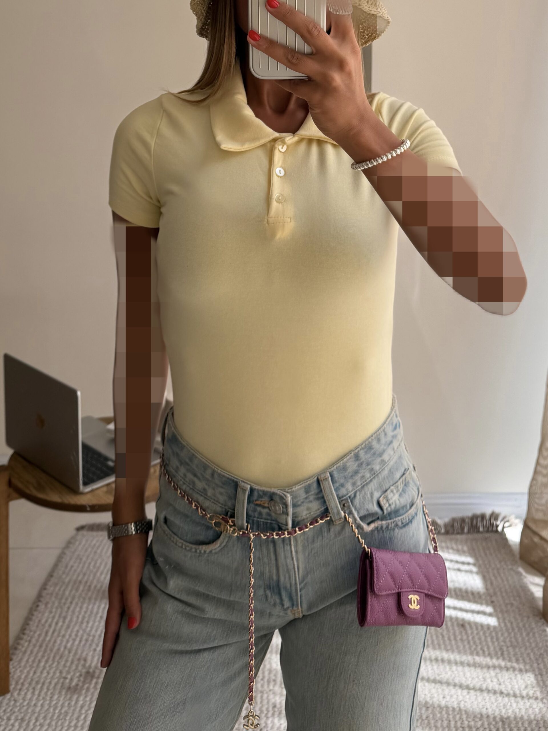 D2BE3E94-A7B3-4E6F-85F3-5AD8085C7ECA پولو شرت Button- Polo Shirt | Pastel Lemon - تصویر 1