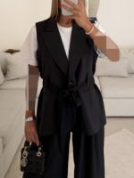 CATTLEYA | The Edit Vest Black - Image 5