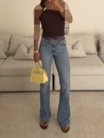 pullandbear-High-Waist Flare- jean-Ibiza - Image 2