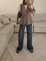شلوار جین H&M Wide Leg Medium Blue - Image 3