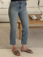 جین زارا | Zara Cropped Flare JeanNurdic Blue - Image 2