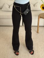 pullandbear- High-Waist Flare jean-Jet - Image 2