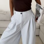 CATTLEYA Wide Leg Pants | Pastel Blue